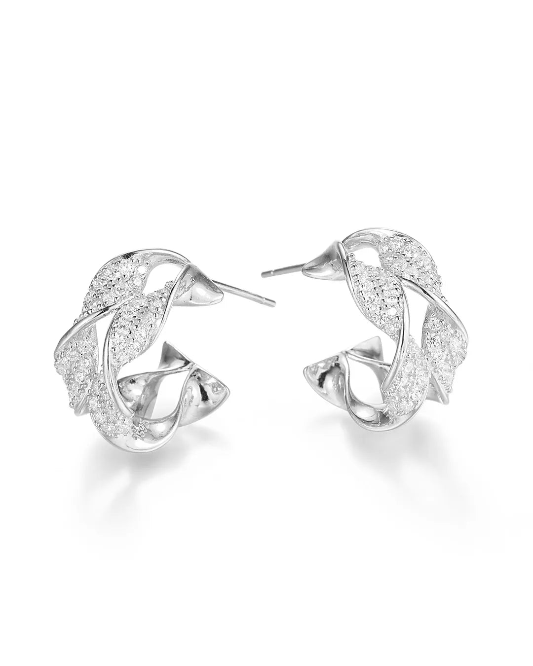 Silver Angel Wing Earrings