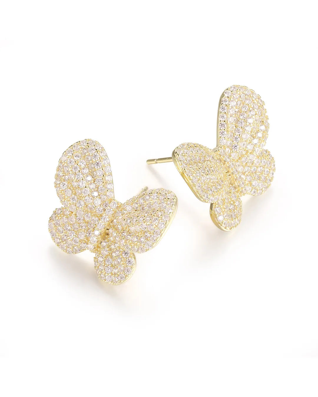 Golden Butterfly Shape Earrings