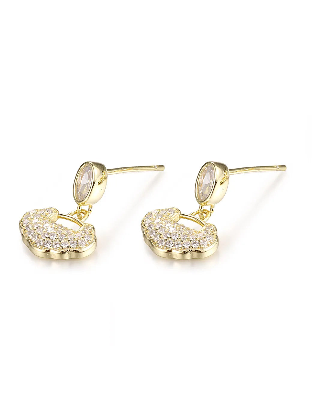 Gold Gourd Stud Earrings