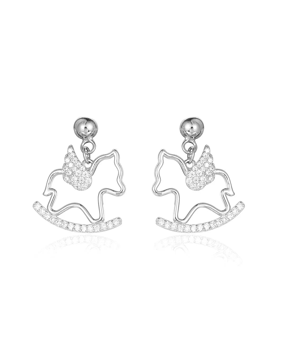 Luxury Crystal Horse Earrings