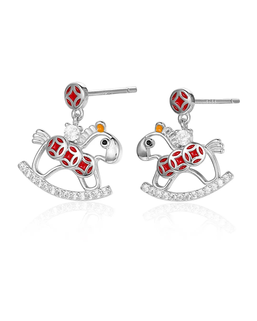 Luxury Crystal Horse Earrings