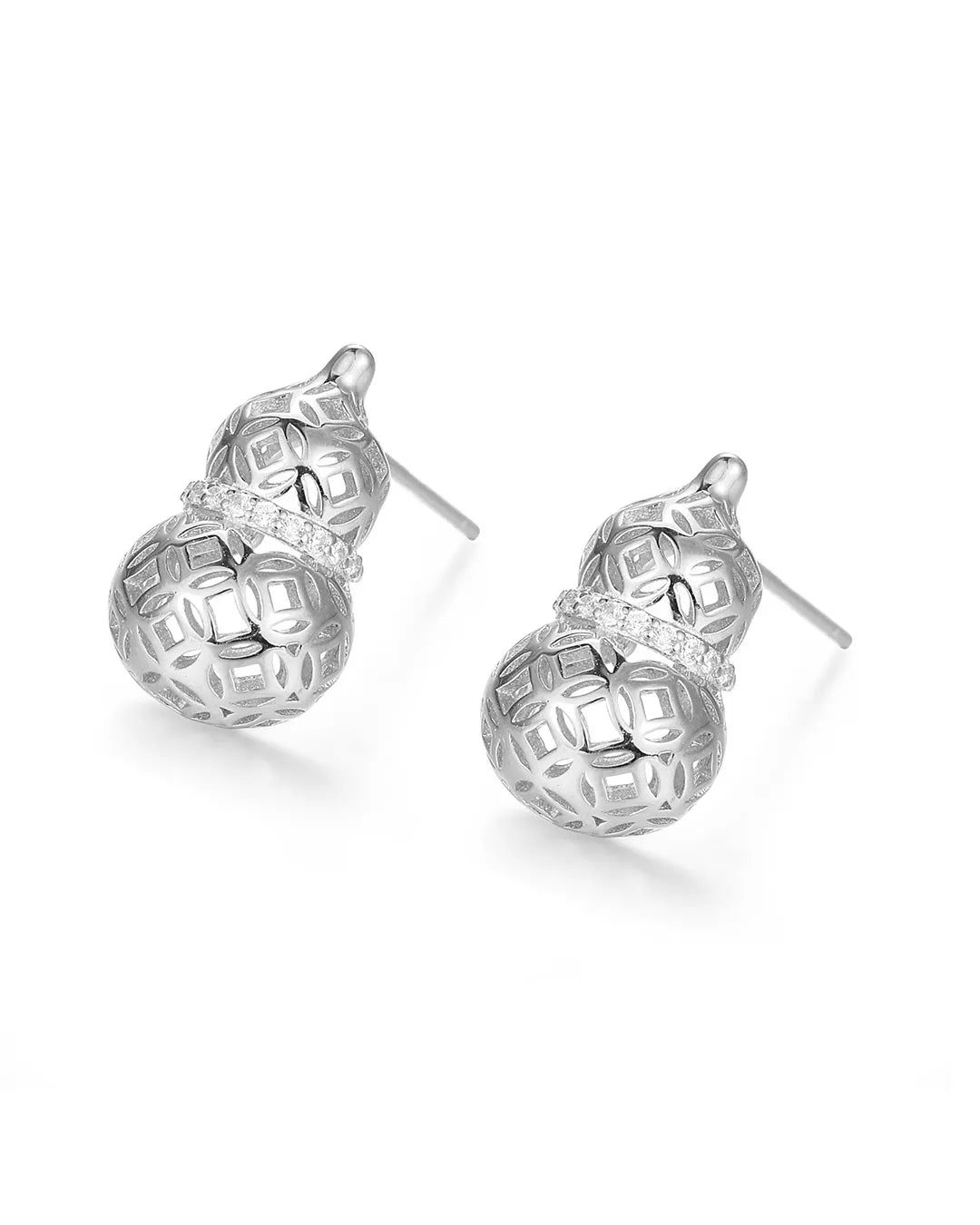Silver Sparkling Earrings