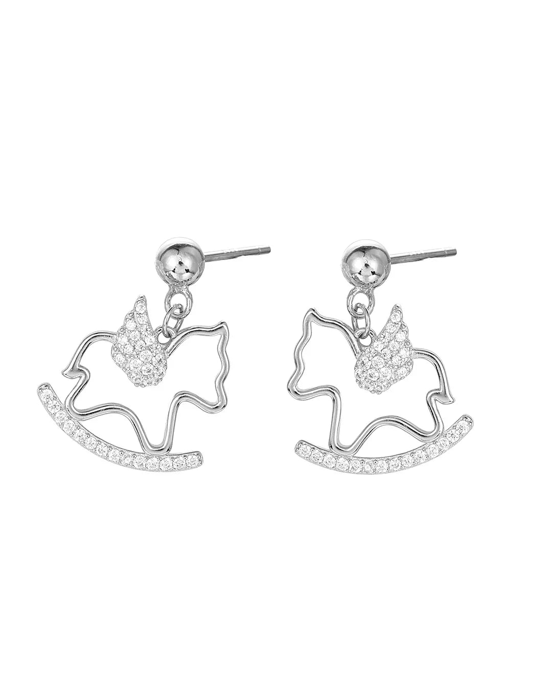 Luxury Crystal Horse Earrings