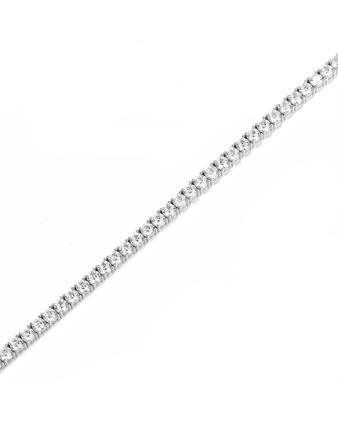 Diamond bracelet on a white background