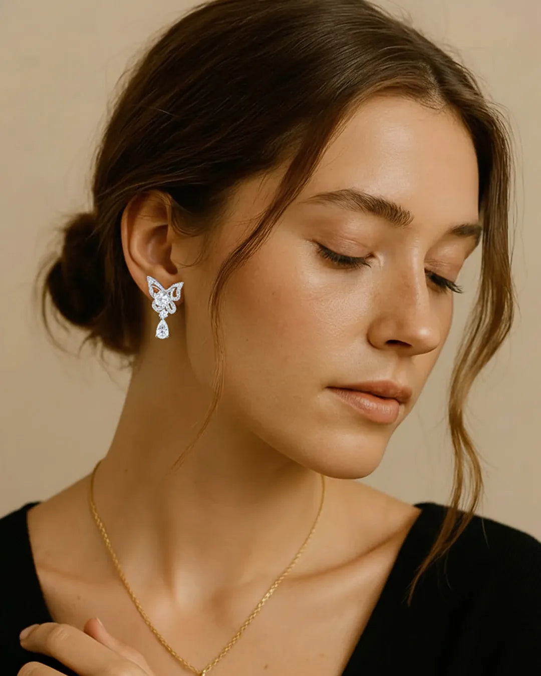 Butterfly Crystal Earrings