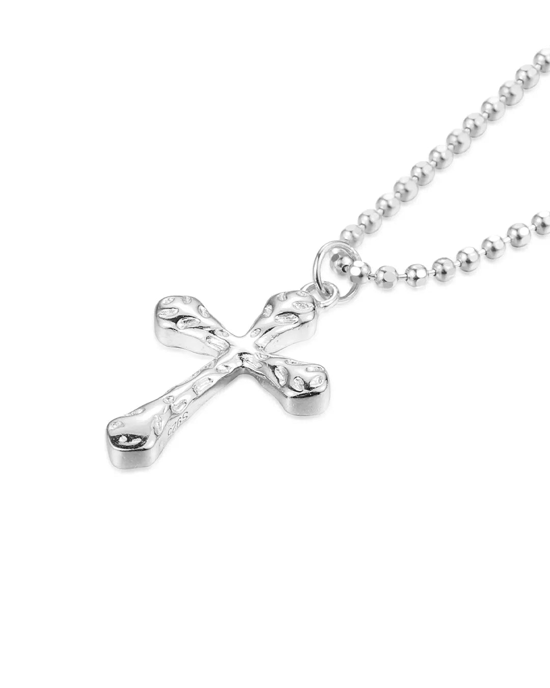 Silver Cross Pendant Necklace