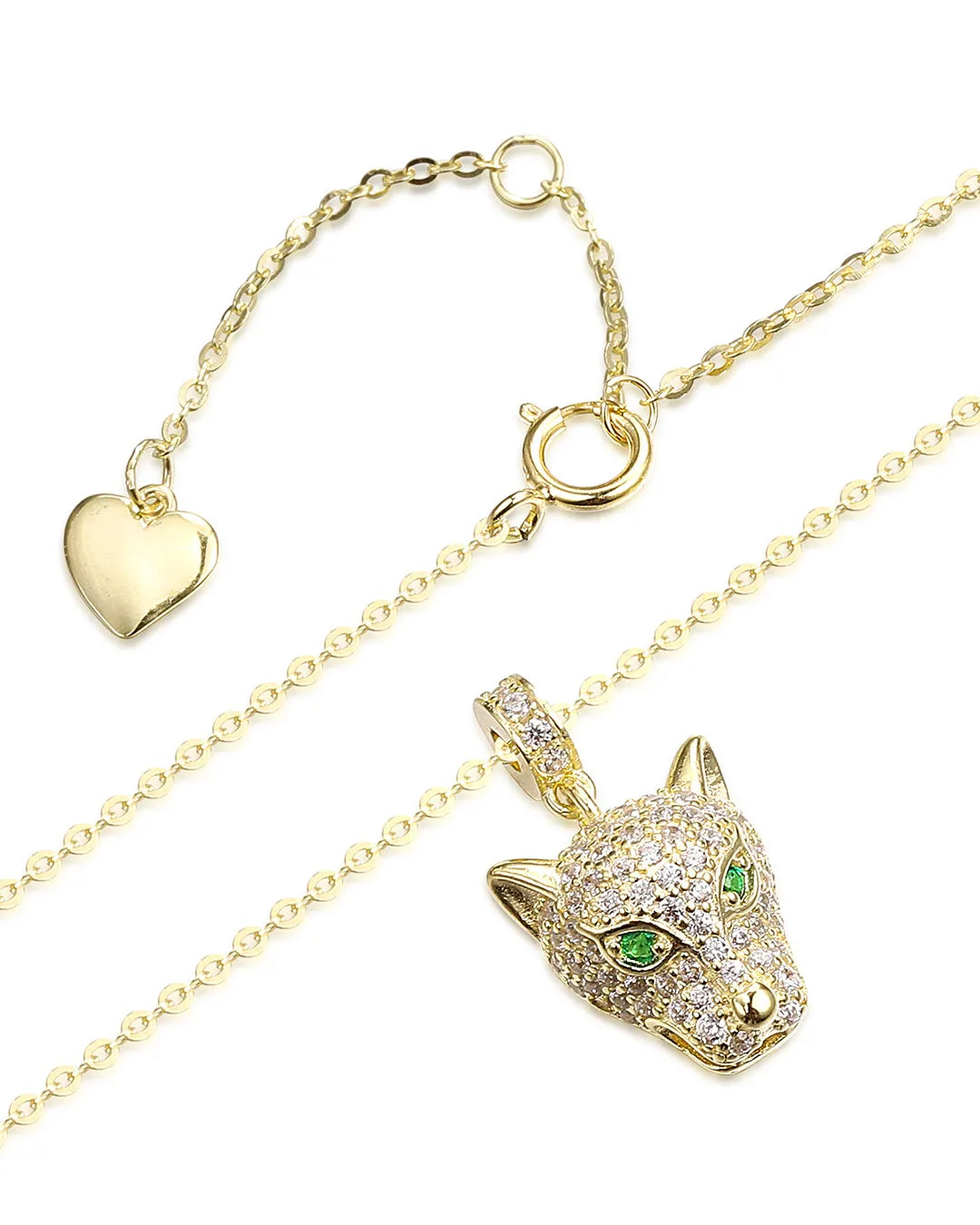 Fierce Leopard Necklace Featuring a Highly Detailed Animal Motif