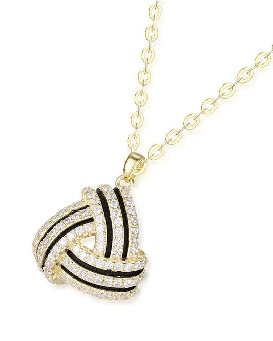 Serene Gold Wave Necklace Inspired by the Motion of the Ocean