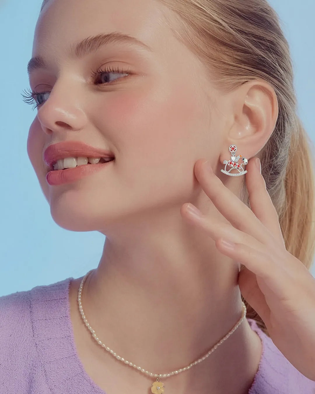Vibrant Red Enamel Earrings for a Unique and Artistic Appearance