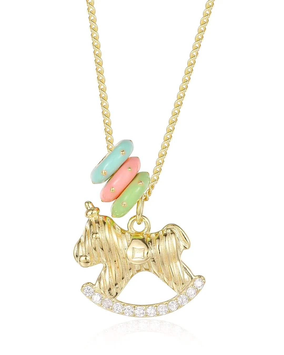 Gold Horse Pendant for Equestrian Jewelry Enthusiasts