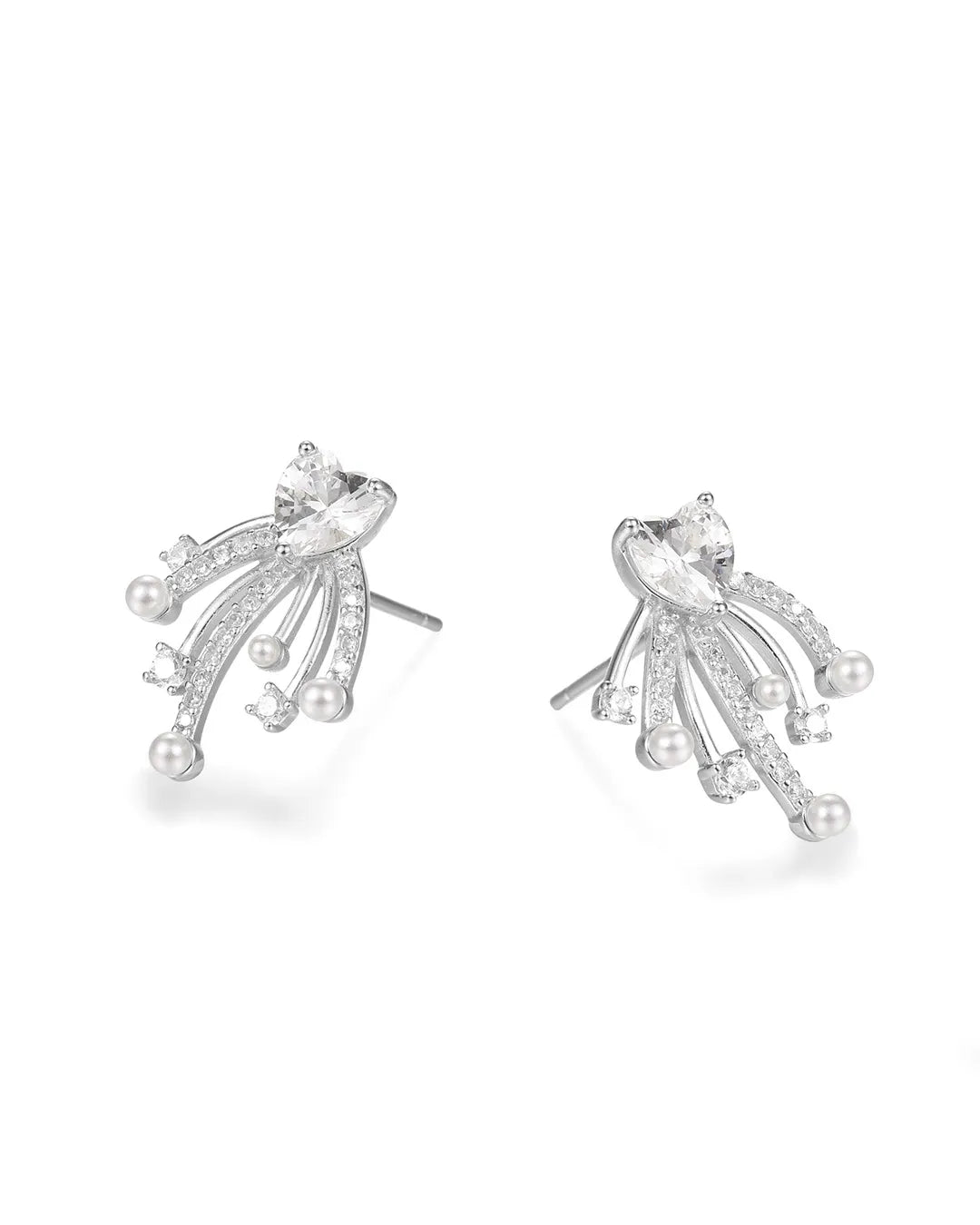 Handcrafted Black Stud Earrings Featuring a Detailed Rose Design