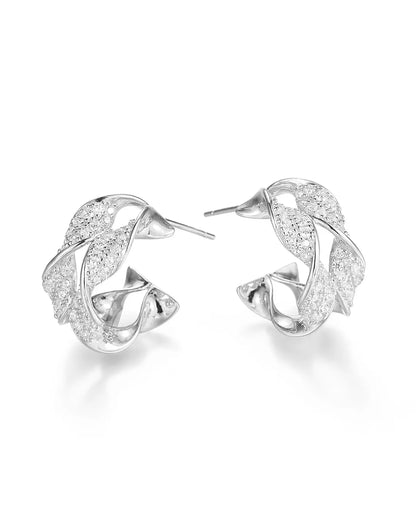 Silver Angel Wing Earrings