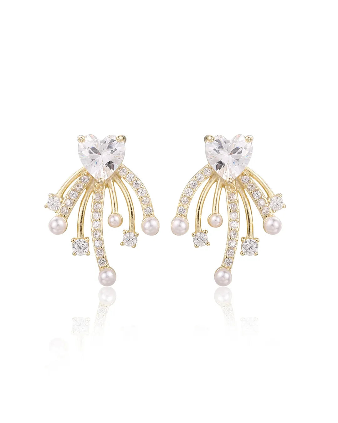Elegant Rose Gold Earrings Inspired by the Beauty of a Blooming Rose