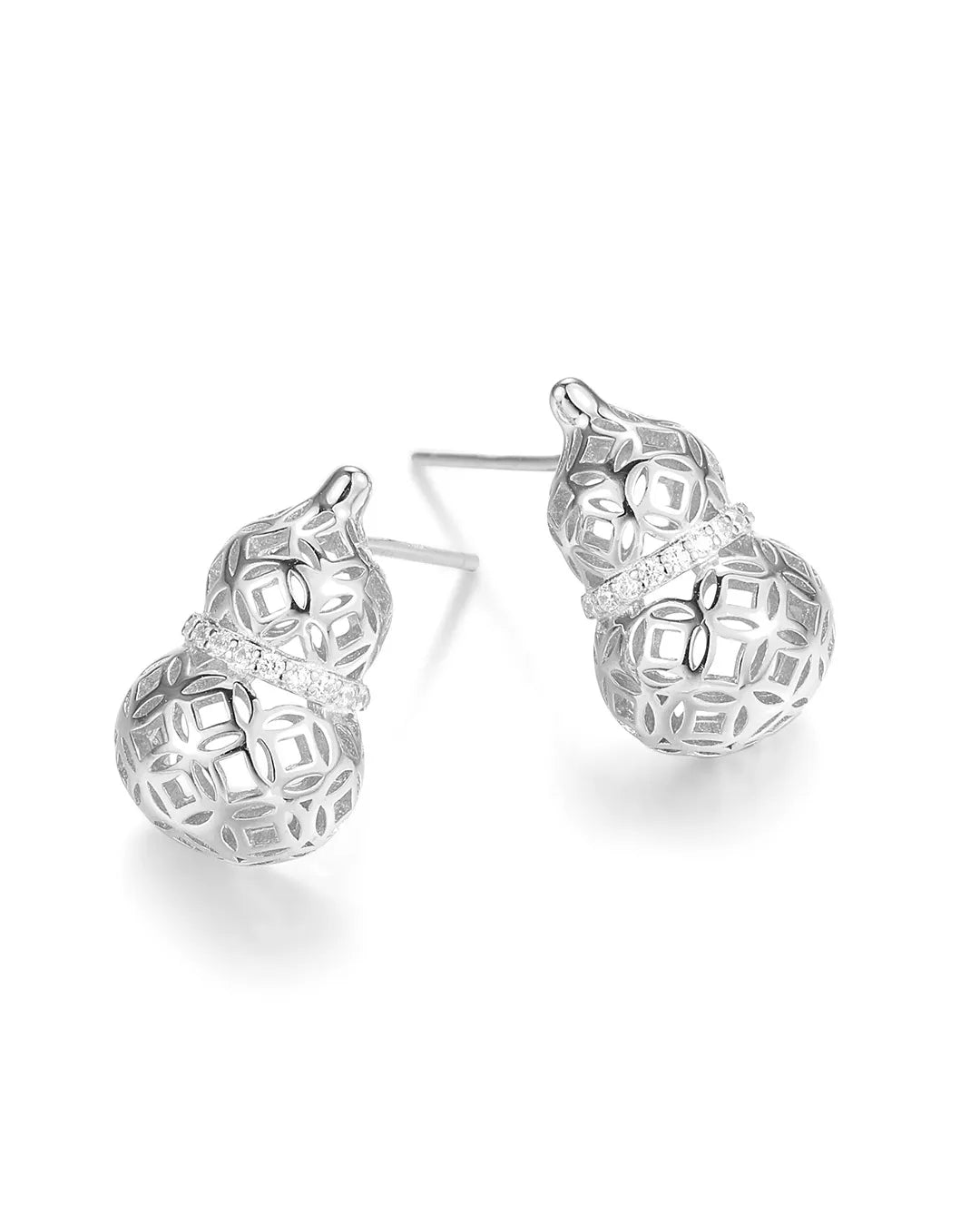 Silver Sparkling Earrings