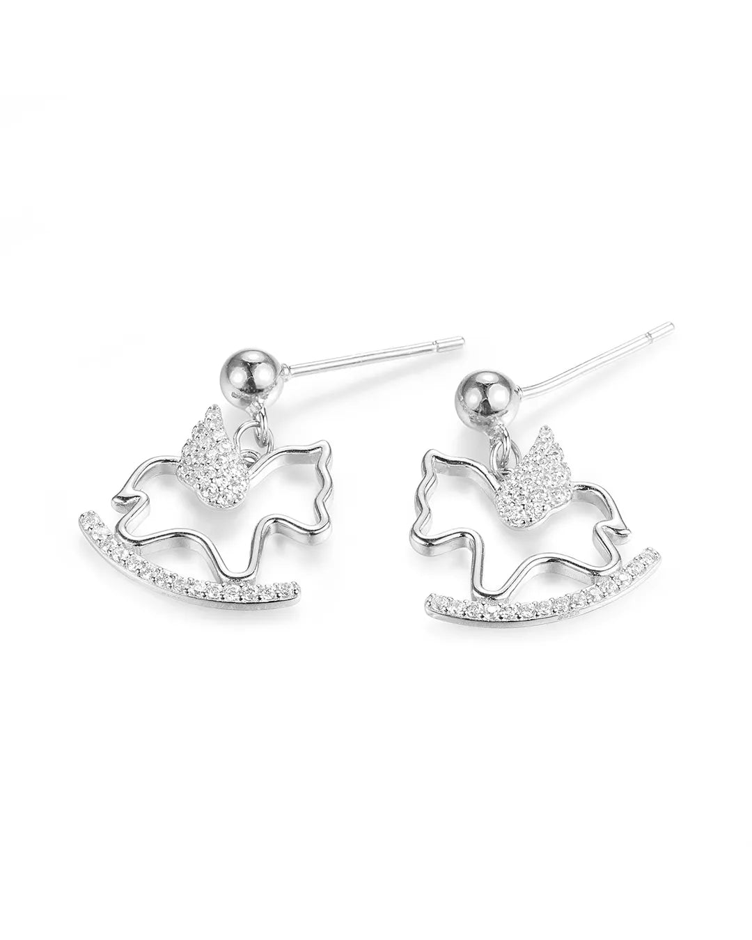 Luxury Crystal Horse Earrings