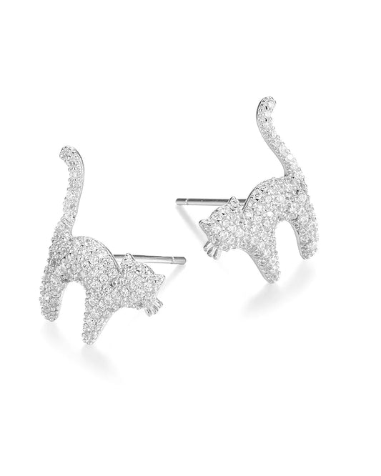 Luxury Cat Design Earrings