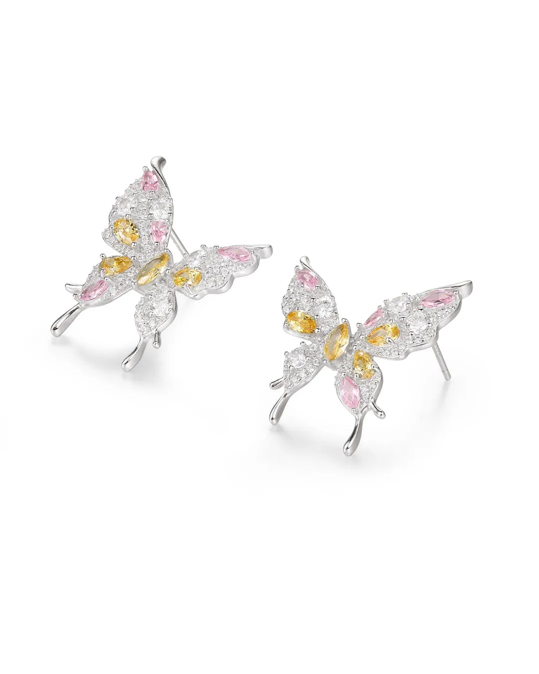 Butterfly Crystal Stud Earrings