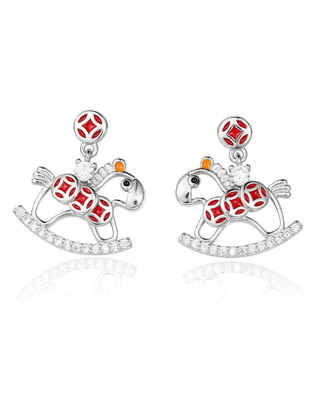 Luxury Crystal Horse Earrings