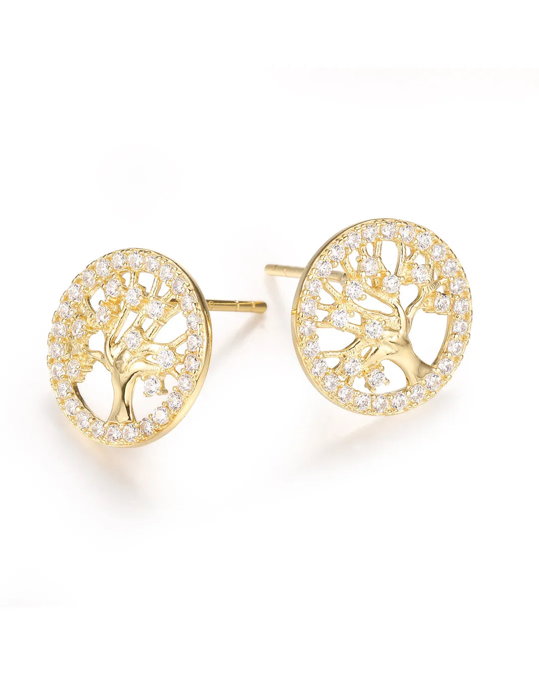 Gold Tree of Life Earrings
