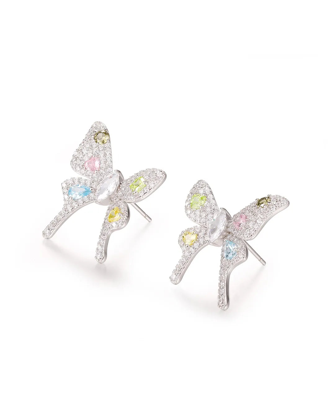 Colorful Butterfly Stud Earrings