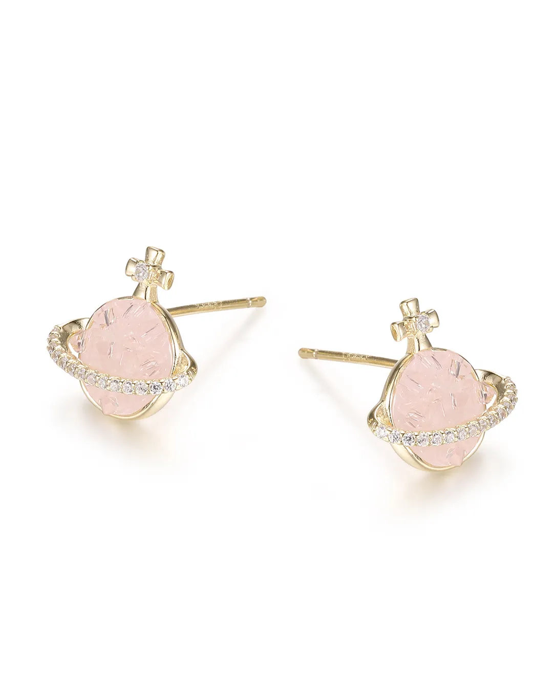Pink Planet Earrings