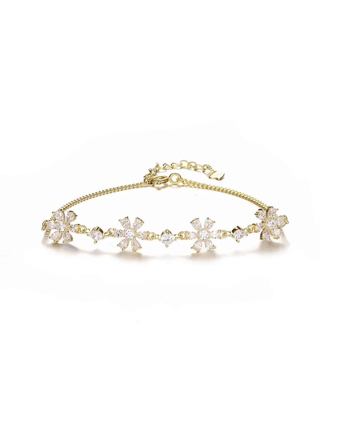 Crystal Daisy Chain Bracelet