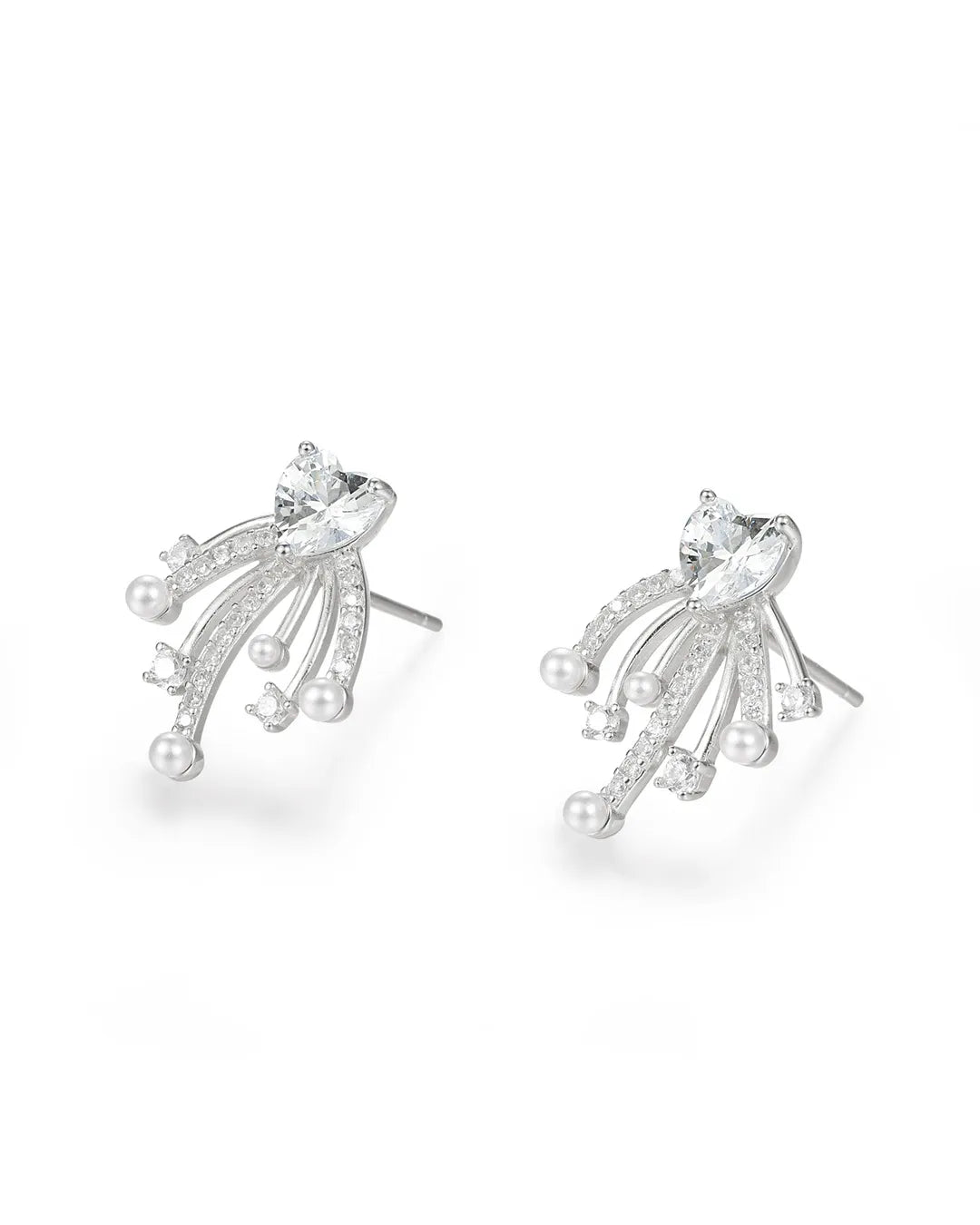 Handcrafted Black Stud Earrings Featuring a Detailed Rose Design