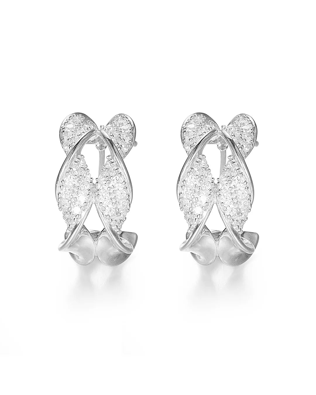 Silver Angel Wing Earrings