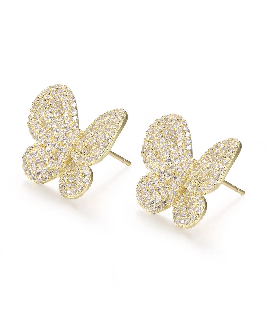 Golden Butterfly Shape Earrings