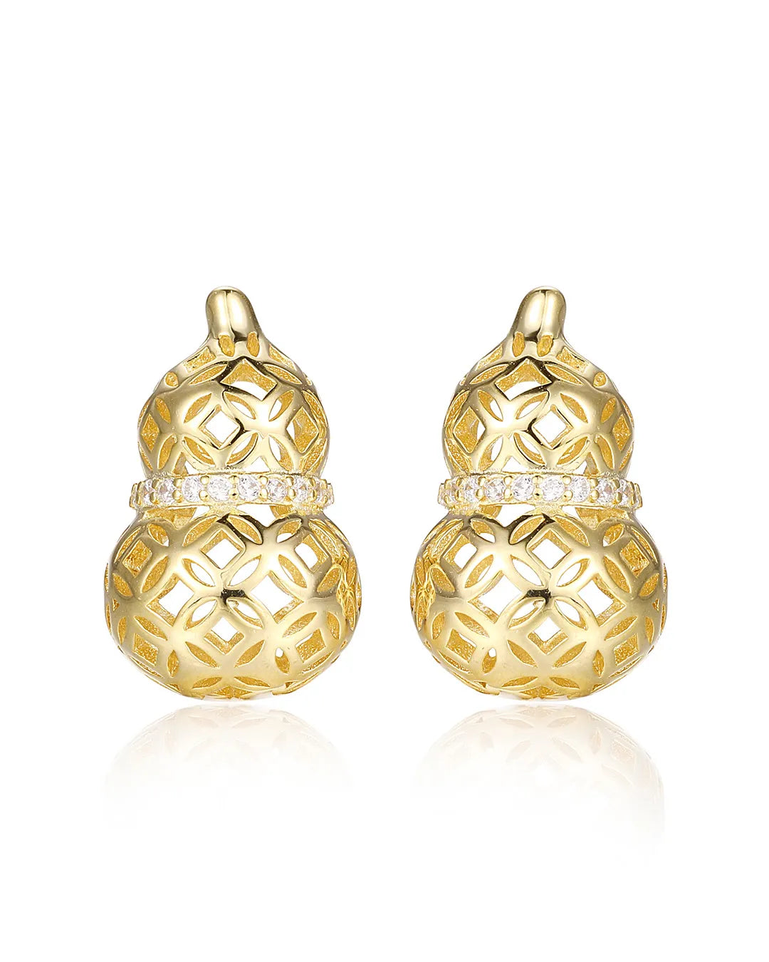 Brilliant Cluster Earrings Designed for a Luxurious Formal Style