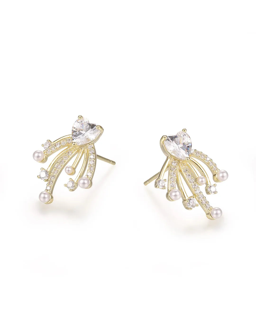 Elegant Rose Gold Earrings Inspired by the Beauty of a Blooming Rose