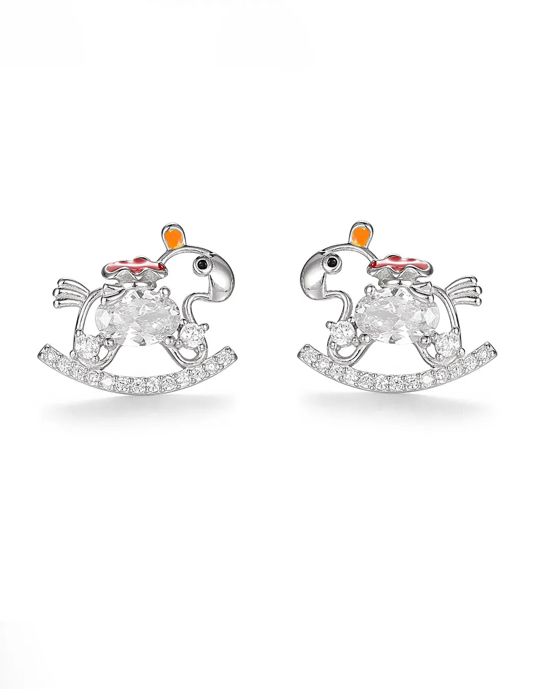 Rocking Horse Silver Earrings