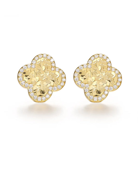 Gold Floral Earrings