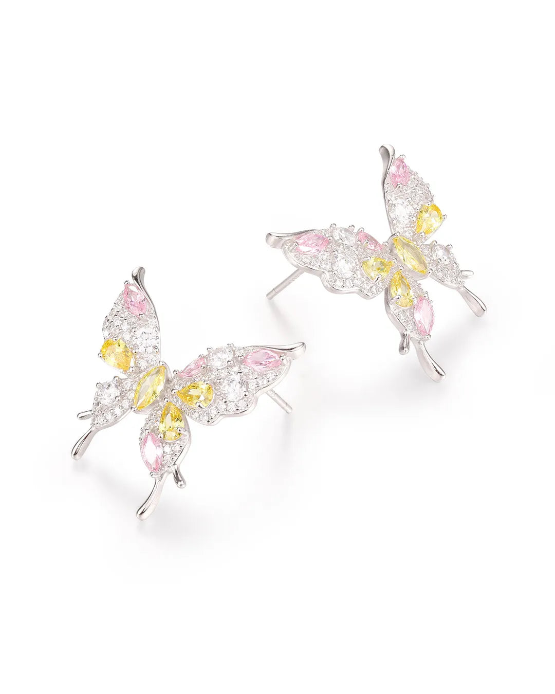 Butterfly Crystal Stud Earrings