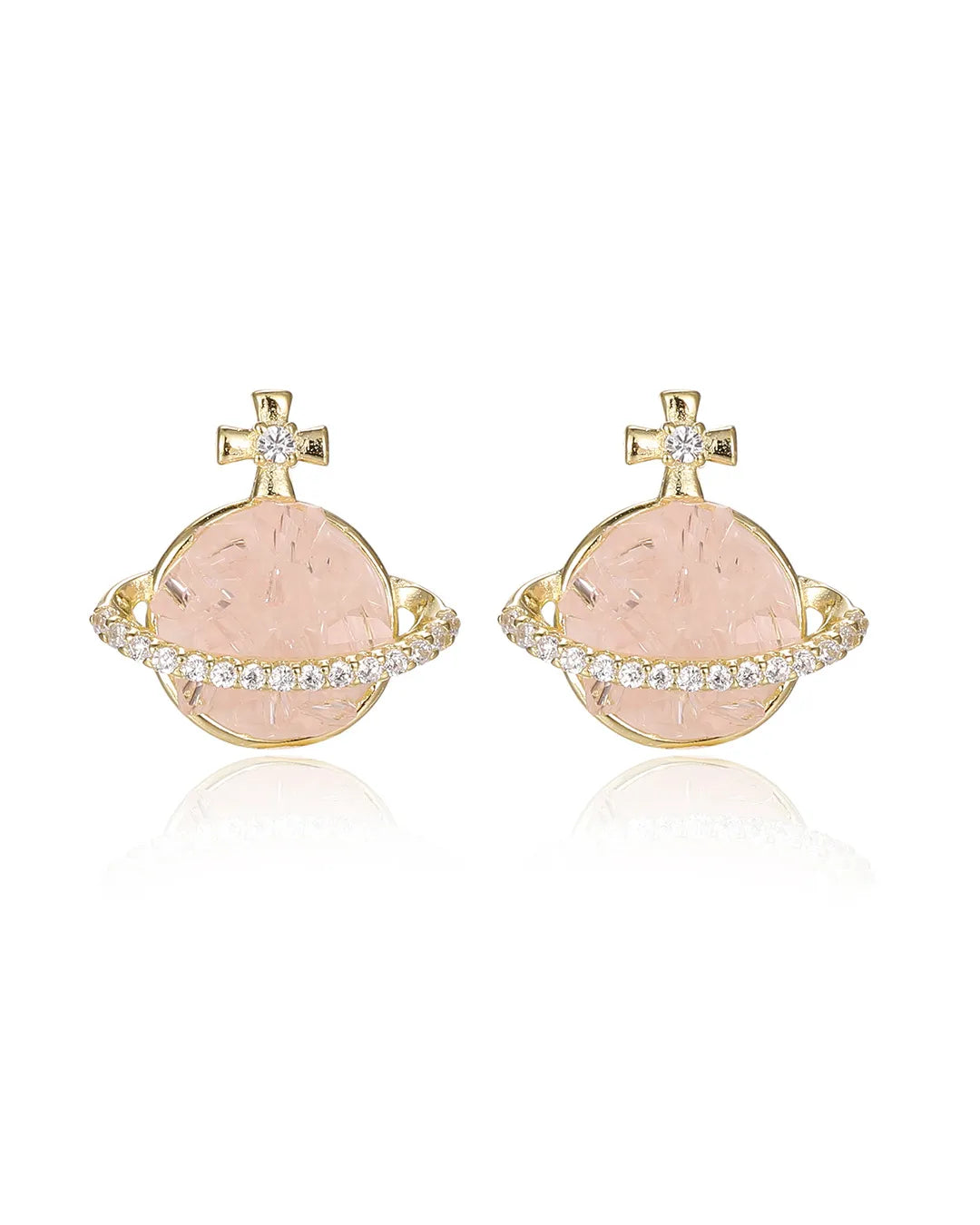 Pink Planet Earrings