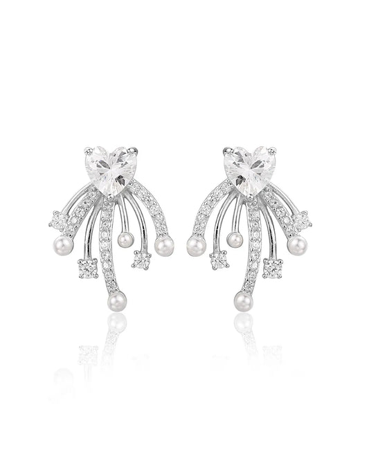 Handcrafted Black Stud Earrings Featuring a Detailed Rose Design