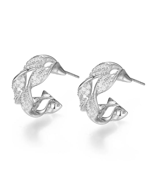 Silver Angel Wing Earrings