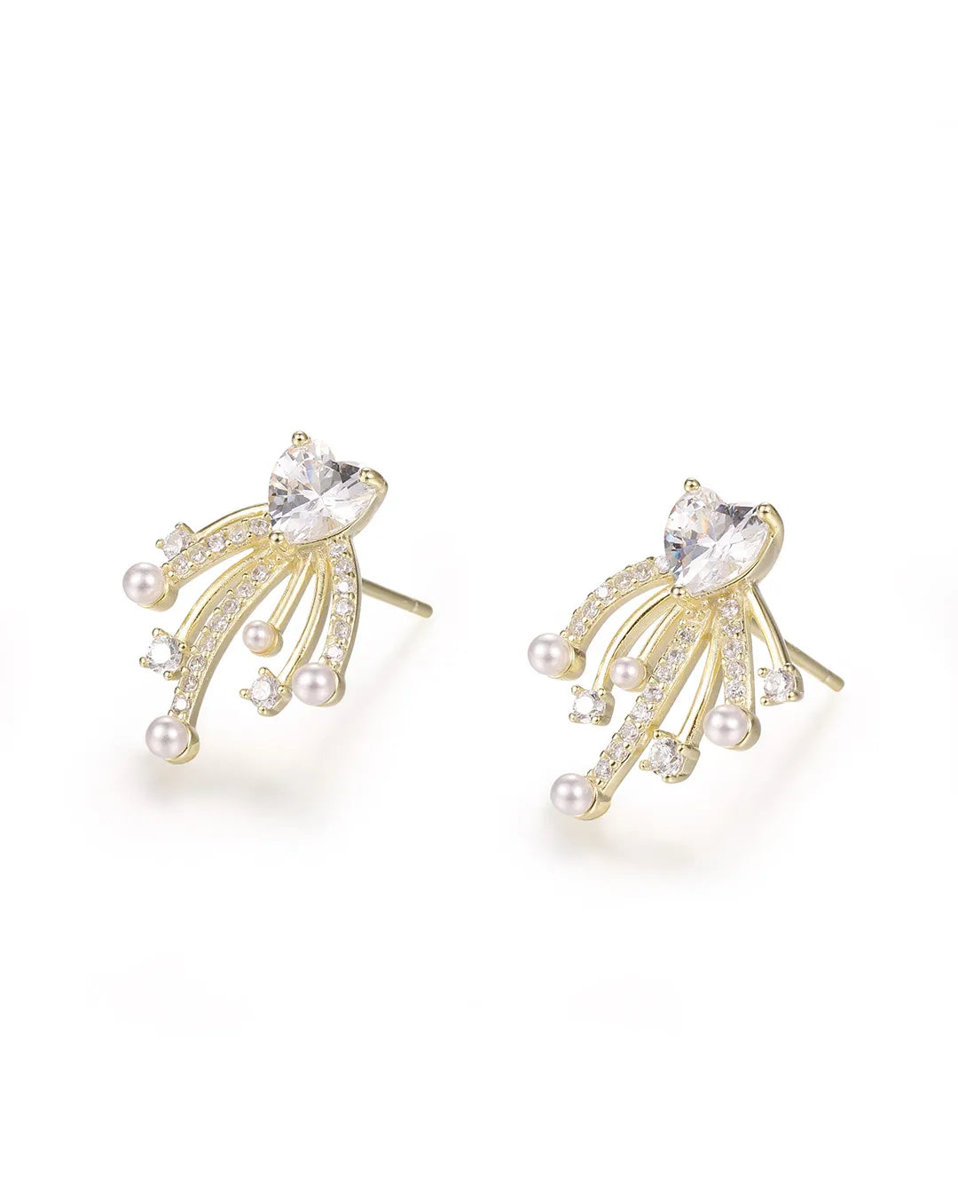 Elegant Rose Gold Earrings Inspired by the Beauty of a Blooming Rose