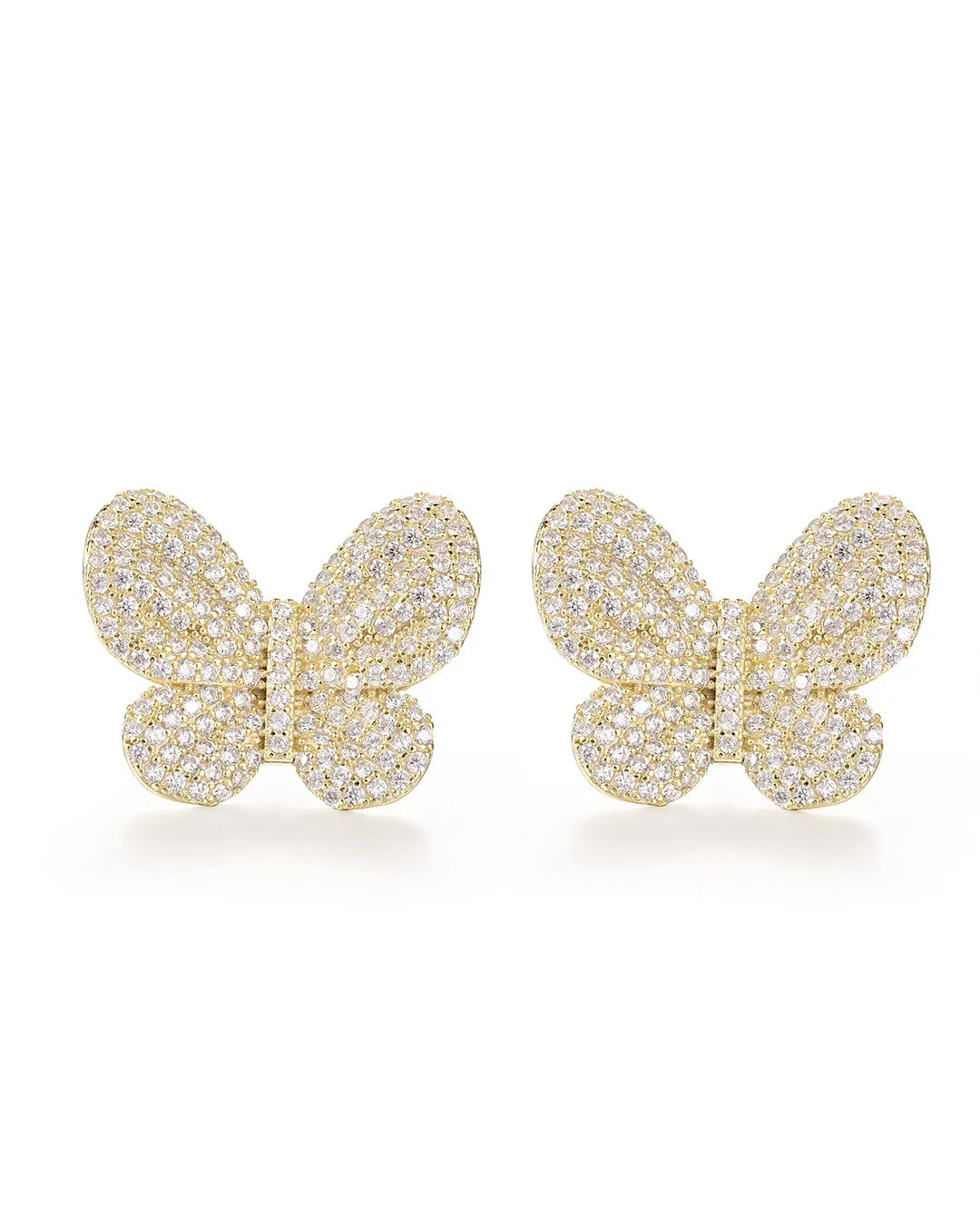 Golden Butterfly Shape Earrings