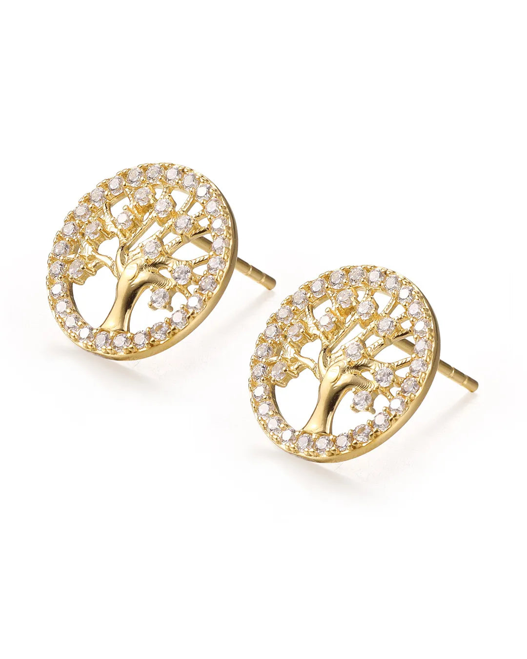 Gold Tree of Life Earrings