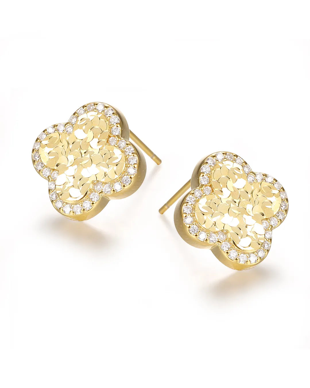 Gold Floral Earrings