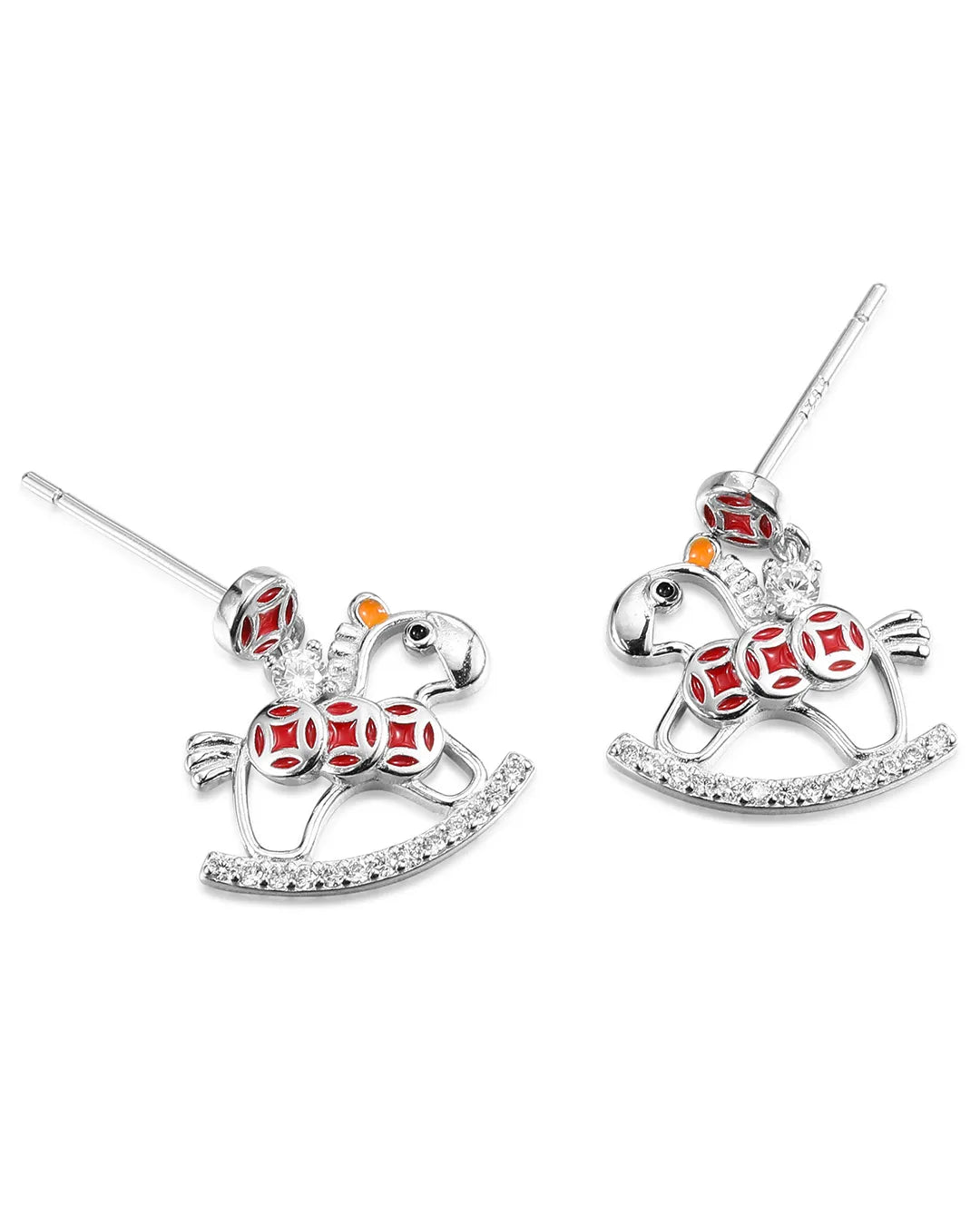 Luxury Crystal Horse Earrings