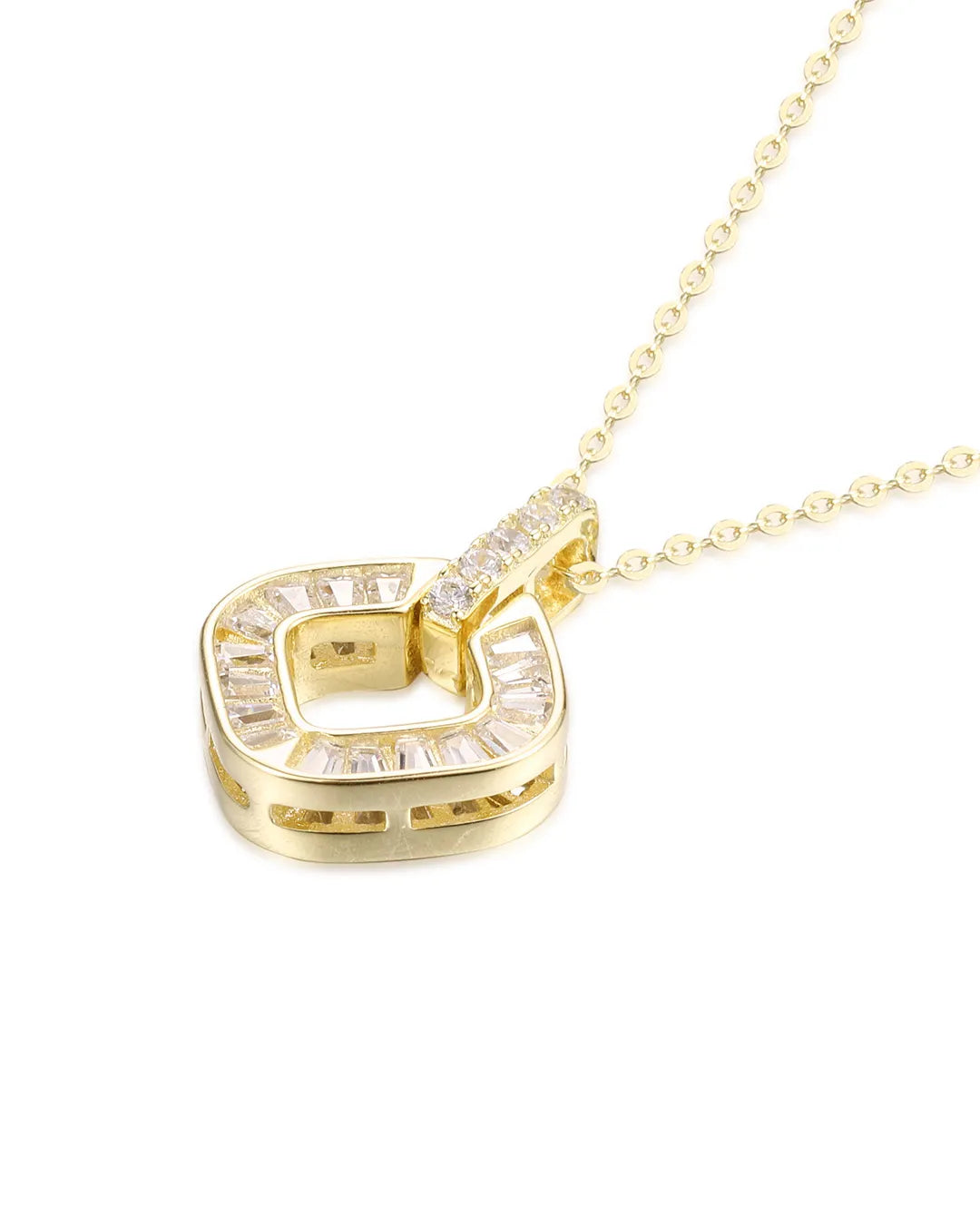 Modern Geometric Necklace with Minimalist Gold Craftsmanship