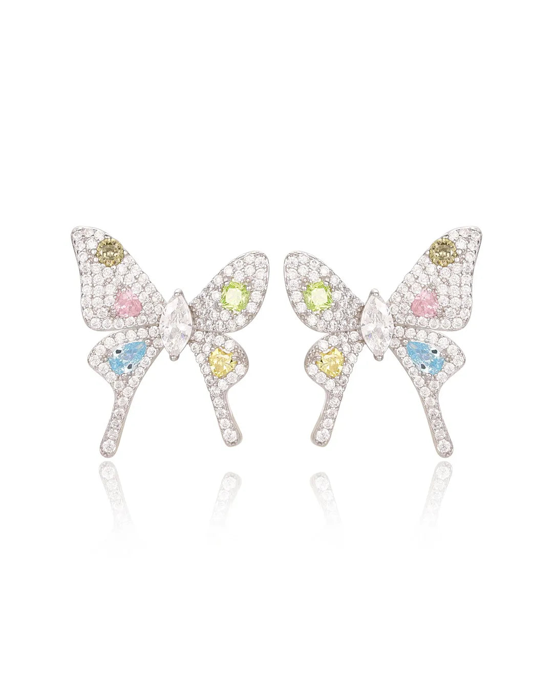 Colorful Butterfly Stud Earrings