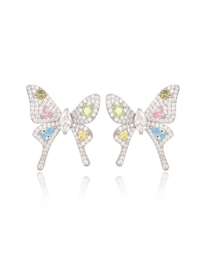 Colorful Butterfly Stud Earrings