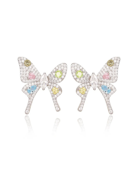 Colorful Butterfly Stud Earrings