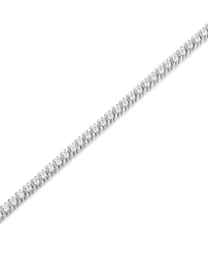 Diamond bracelet on a white background