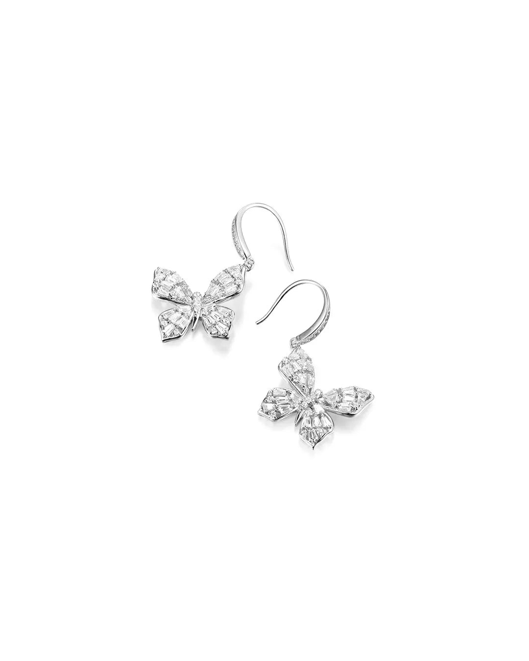 Silver Butterfly Earrings