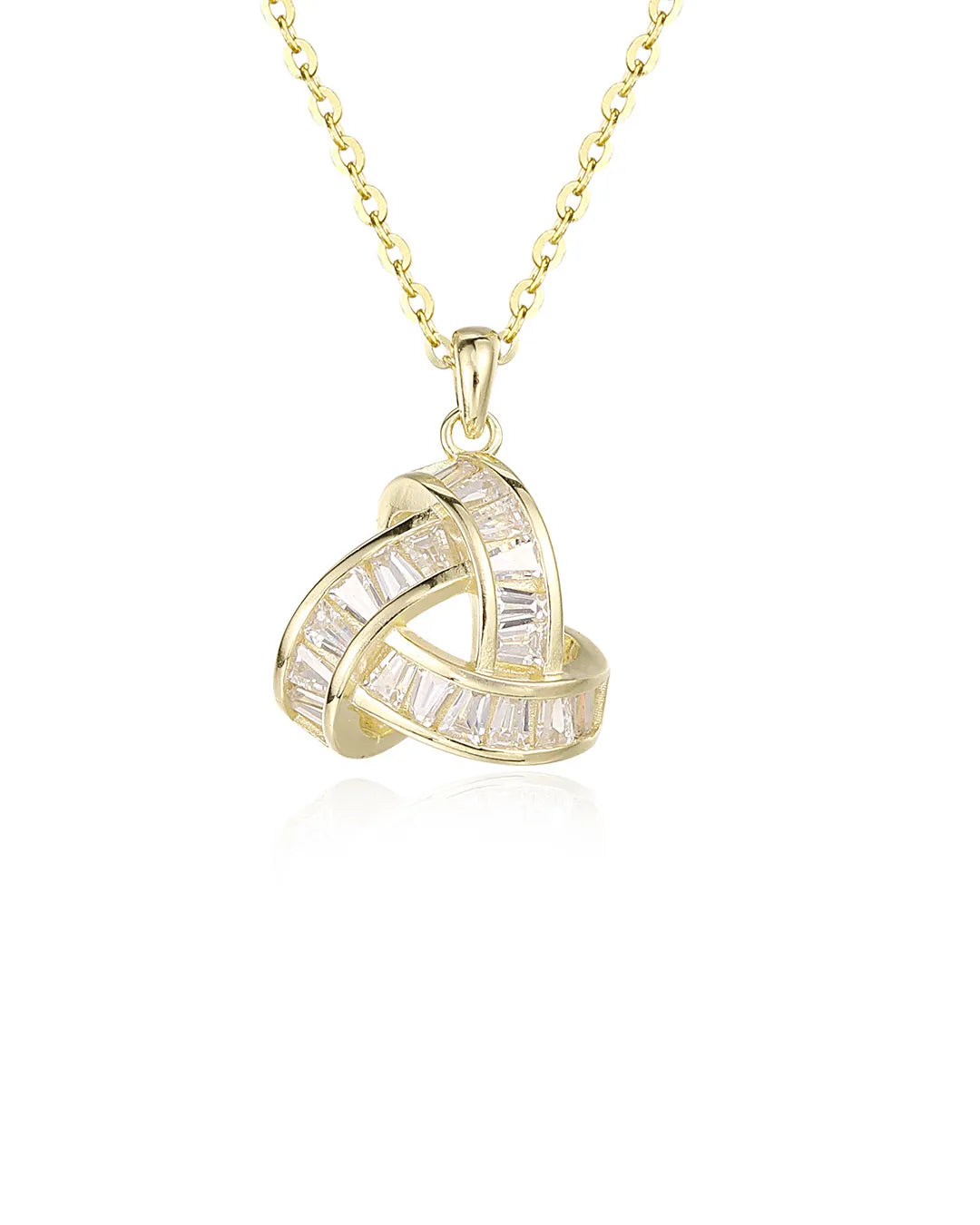 Gold Knot Pendant Necklace