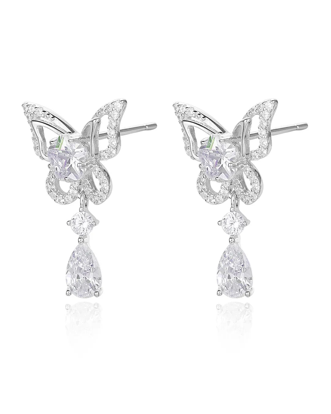 Butterfly Crystal Earrings